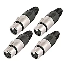 4 Conectores Neutrik Xlr Hembra Nc3fxx Garantia Abregoaudio