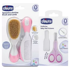 Kit Cuidados Cabelo E Unha Do Bebê Recém Nascido Chicco Rosa Cor Rosa