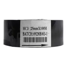 Cinta Hot Stamping 25mm X 100mts Negro-unidad -1 Rollo Foil 