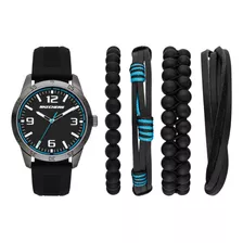 Set Reloj Hombre Skechers Pop Color Color De La Correa Negro