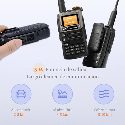 Walkie Talkie 50-600 Mhz Panel De Actualizacin Metlico De Foto 8