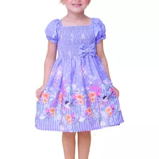 Vestidos Estampados Princesa Infantil Menina Festa Criança