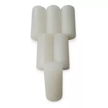 Pack De 6 Velas Blancas Cilindricas Cirio 9,5cm X 4,5cm