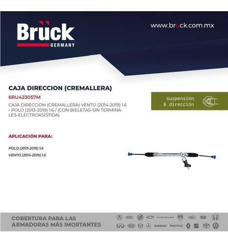 Caja Direccion Volkswagen Polo 2015 - 2017 1.6 Bruck-germany Foto 3