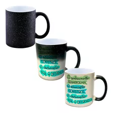 Caneca Magica Glitter O Conhecimento A Dedicação A Diferença