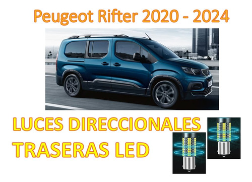 Led Direccionales Traseras Peugeot Rifter Ambar Canbus 2 Pza Foto 2