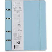 Caderno Argolado Fichário 12 Matérias C/elástic Cicero 17x24