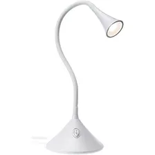 Cuello Flexible Lámpara De Escritorio Led Blanco Blanc...