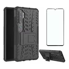 Funda Para Xiaomi Minote 10/10 Pro Rugged Soporte +vidrio