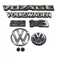 Kit Emblemas Voyage Gl Volkswagen 1.8 - 1987 À 1990