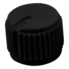 10x Botão Knob Para Ventilador C/ Parafuso - Ad215 - Preto