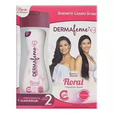 Sabonete Líquido Íntimo Floral Dermafeme Frasco 200ml 2 Un