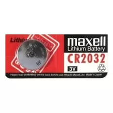 Pilha Maxell Lithium Manganese Dioxide Cr2032 Botão - 1 Unidad