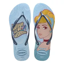 Chinelo Feminino Princesas Heroínas Havaianas Era Uma Vez