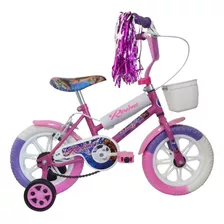 Bicicleta Zambito Rod 12 Kids Nene Nena Ruedas Goma Bocina Color Rosa