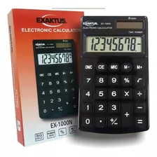 Calculadora Exactus Ex-1000n 8 Digitos Negra