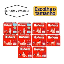 Kit Com 2 Pacotes De Fralda Descartável Huggies Supreme Care Tamanho P / 28