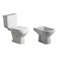 Juego Baño Sanitarios Ferrum Bari Inodoro Mochila Dual Bidet