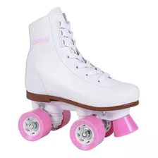 Chicago Skates Girls Rink Roller Skate - White Youth Quad Sk