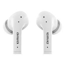 Audífonos In-ear Aiwa Noise Cancelling Aw-30nc Con Bluetooth, Color Blanco. 