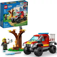 Kit City 60393 Caminhão Dos Bombeiros 4x4 Resgate 97pçs Lego