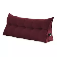 Almofada Para Cabeceira Ana King 195cm Suede Marsala Encosto