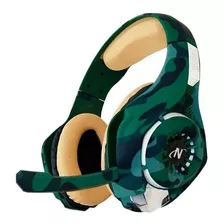 Auriculares Gamer Nisuta Nsaug300c Verde Camuflado