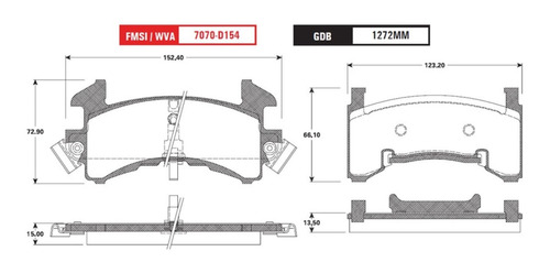 Balatas Trw Delanteras Gmc S15 1983 A 1994 Jimmy Foto 2