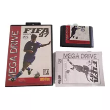 Fita Cartucho Mega Drive Fifa 97 Com Caixa E Manual 