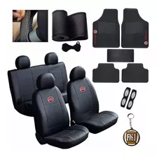 Capa Para Banco Automotivo Carro Fiat Jogo Tapetes + Brindes