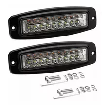 Par Faros Barra Bicolor 18 Led Empotrable Alta Calidad