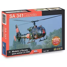 Sa 341 Gazelle Maqueta Para Armar Helicóptero 1/100 Modelex