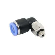 Conector Rapido Racor Qsml-m5-6 En L Rosca 5mm Manguera 6mm