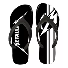 Chinelo Metallica Tiras Confort 