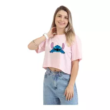 Cropped Blusinha Curta Camisa Lilo Stith Feminino