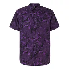 Camisa Oakley All Over Dark Floral Hombre Morado