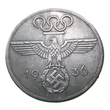 Medalla Conmemorativa Valor Histórico Olimpiada 1936 Tipo#2