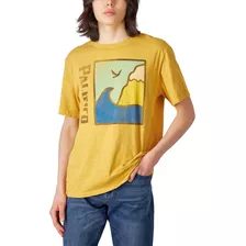 Lucky Brand Camiseta Gráfica Pacifico Para Hombre, Golden Sp