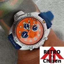 Relógio Citizen Aqualand 3740 Laranja Raro Anos 90 N-2