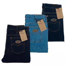 Kit 3 Calças Jeans Tassa Masculina Tradicional 