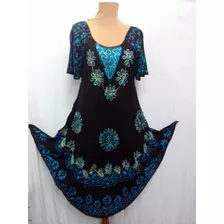 Vestido Corto Amplio Viscosa Señora 