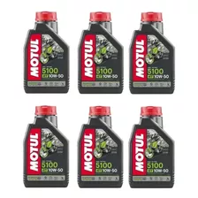 Kit Óleo Motul 5100 4t 10w50 6 Litros Semissintético