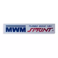 Emblema Motor Silverado Mwm Sprint Aço Inox