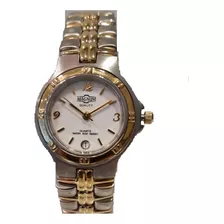 Relogio Feminino Prateado E Dourado Magnum Ma28083b