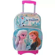 Mochila Escolar Primaria Frozen Olaf 3d Con Ruedas