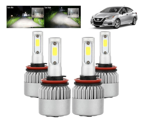 H9 H11 H11 Kit De Focos Led Para Nissan Versa 2020-2021