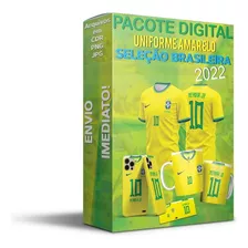 Arte Camisa Brasil Titular 2022-23 + Fonte