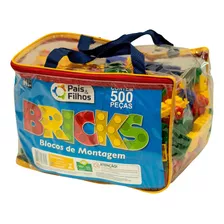 Blocos De Montar Bolsa Bricks 500 Peças