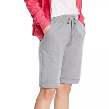 Hanes French Terry Bermuda Pocket Short Para Mujer Ropa, Zap