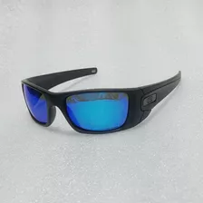 Lentes Fuel Cell Color Negro Azul Logo Plata Polarizado